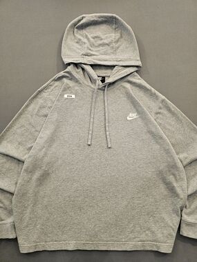 Nike Club Fleece Pullover Hoodie - Dark Grey Heather